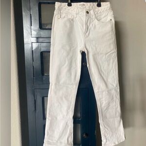 FRAME Cropped Denim White Denim jeans 25